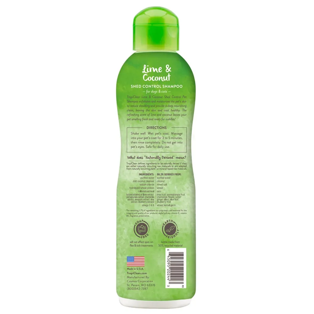 15% OFF: Tropiclean Lime & Coconut Shed Control Pet Shampoo