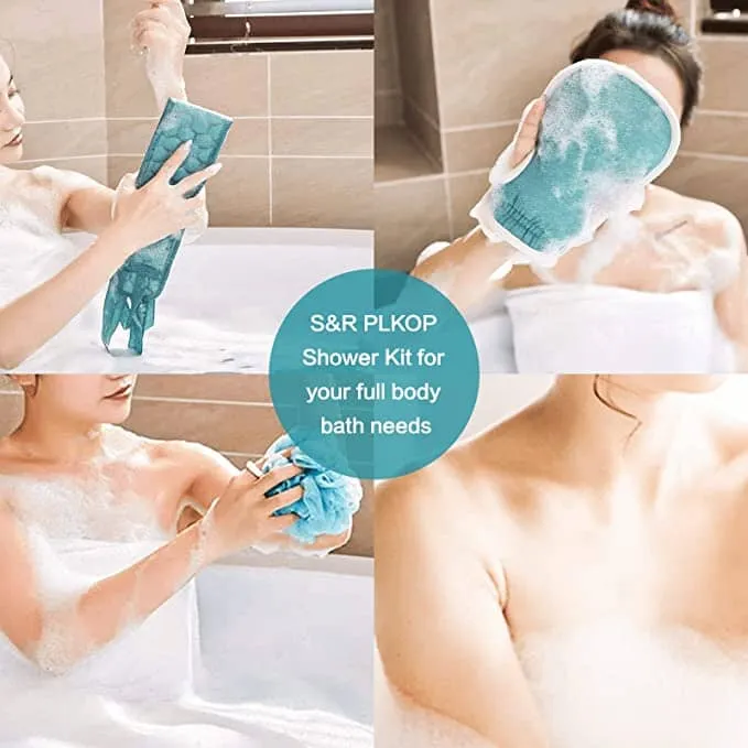 2-Pack: Exfoliating Body Scrubber Set