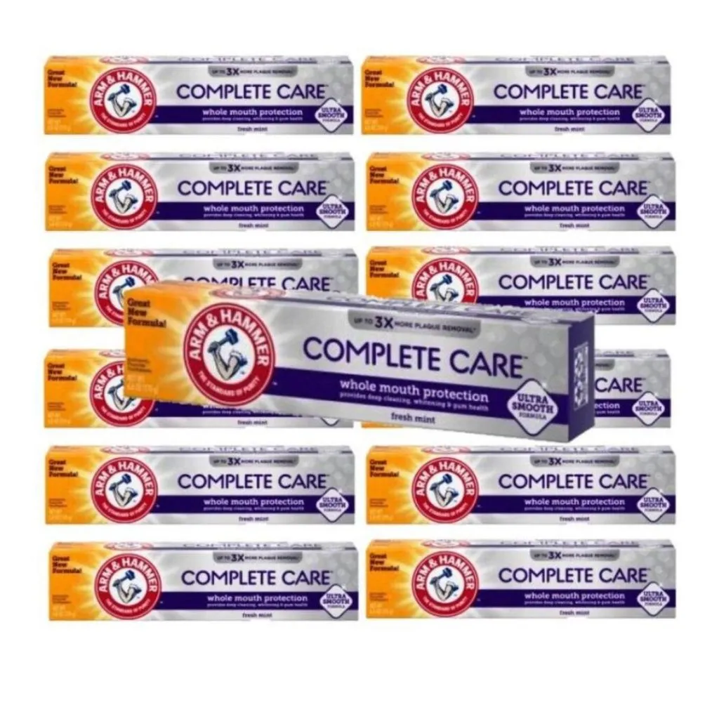 A&H Complete Care Toothpaste Fresh Mint, Whole Mouth Protection, 6.0 oz - 12 Pack