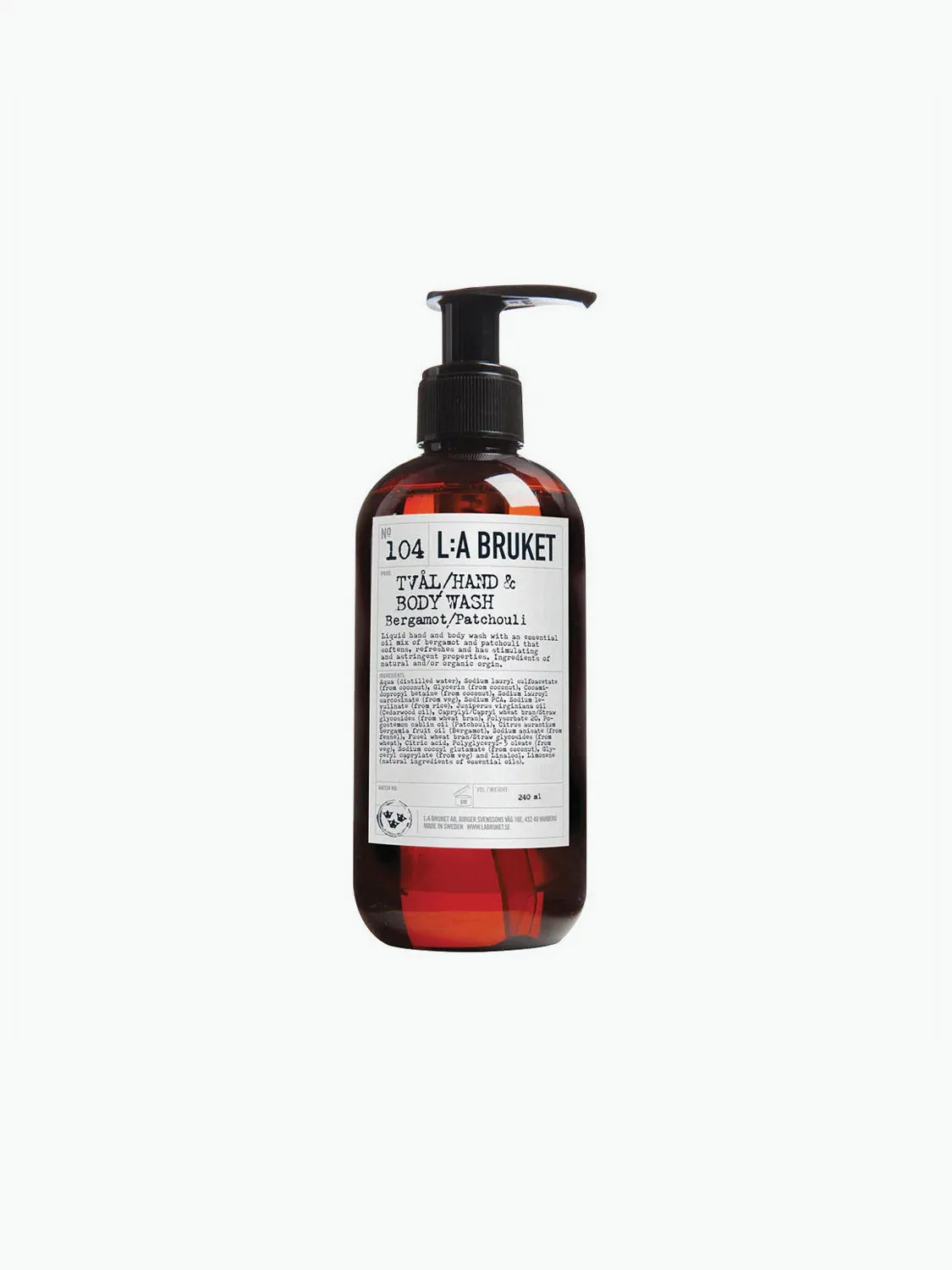 Bergamot and Patchouli Hand and Body Wash