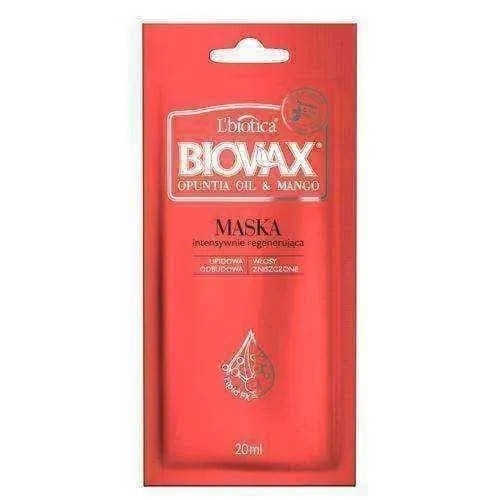 BIOVAX Opuntia Oil & Mango mask 20ml x 1 sachet, mangomask