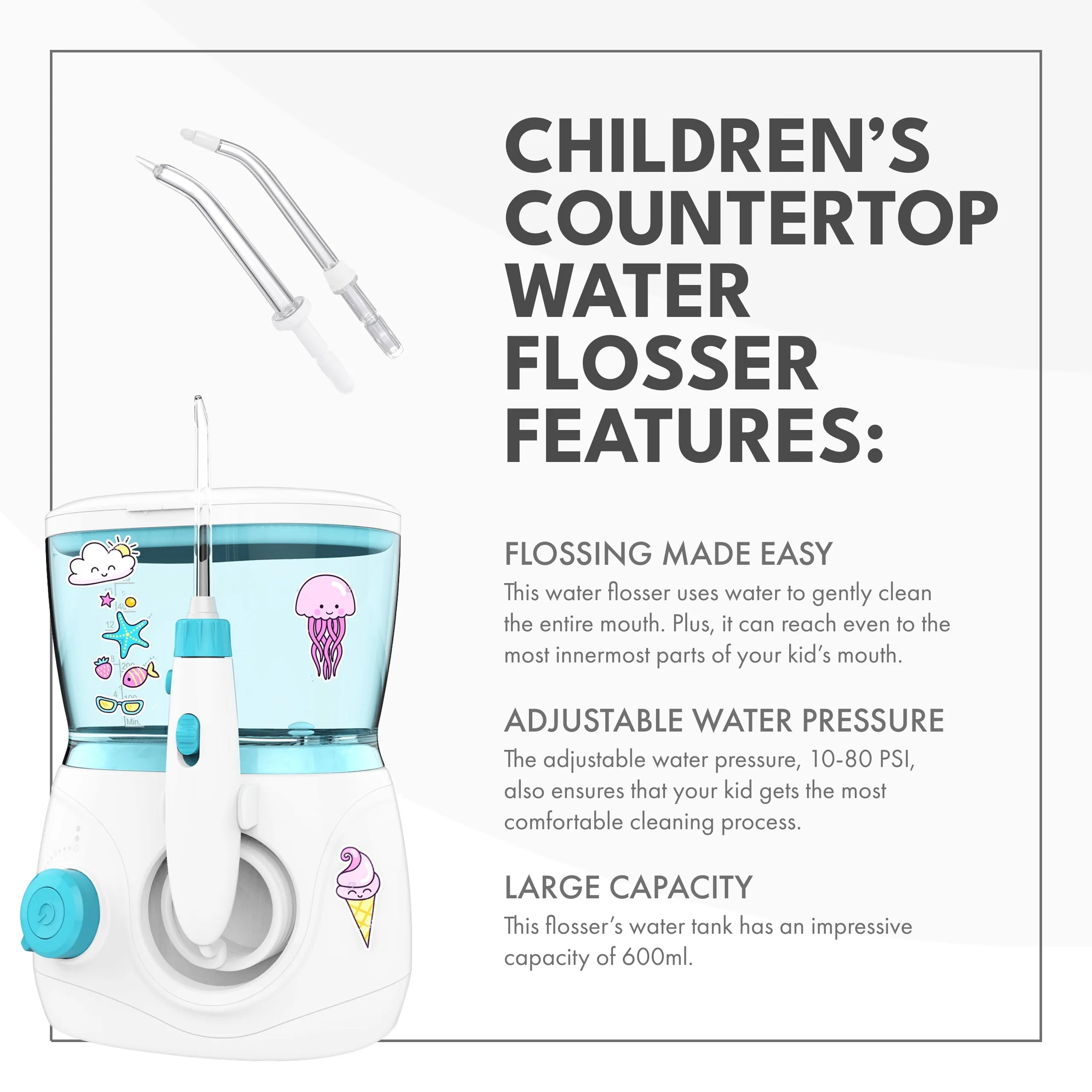 Children's Countertop Water Flosser - Dental Discount