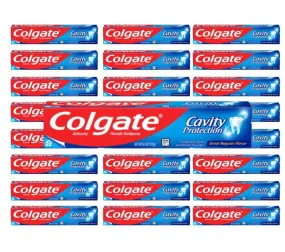 Colgate - Cavity Protection Toothpaste with Fluoride, Minty Great Regular Flavor - 6 Oz  - 24 Pack