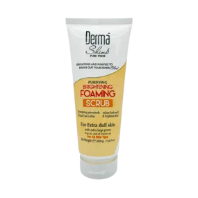 Derma Shine Brightening Foaming Scrub For Extra Dull Skin 200Gm