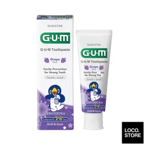 Gum Kids Toothpaste Grape For 2-6Yrs 70G