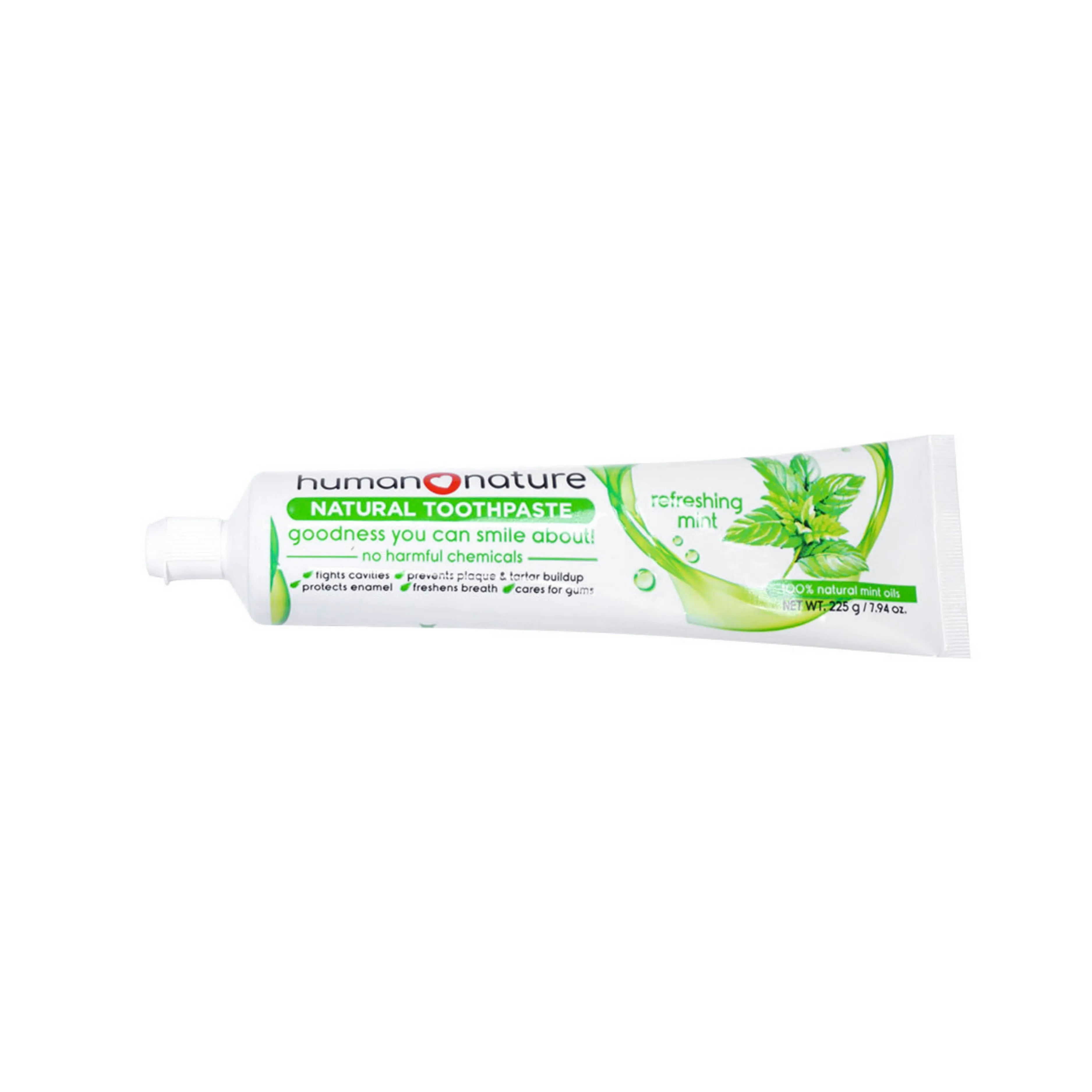 Human Nature Natural Toothpaste 225g - Refreshing Mint