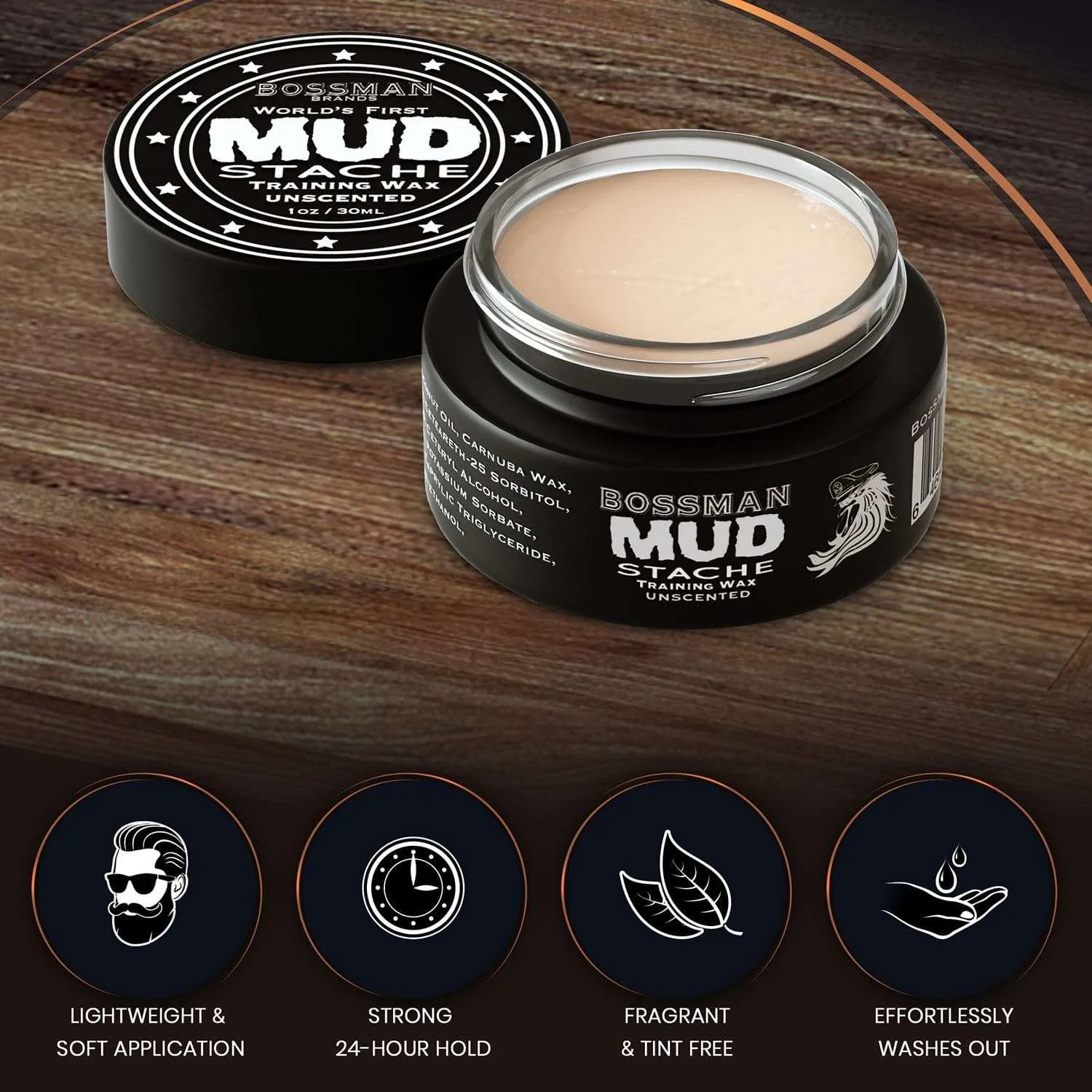 Mustache Wax | MUDstache® Mustache Training Wax