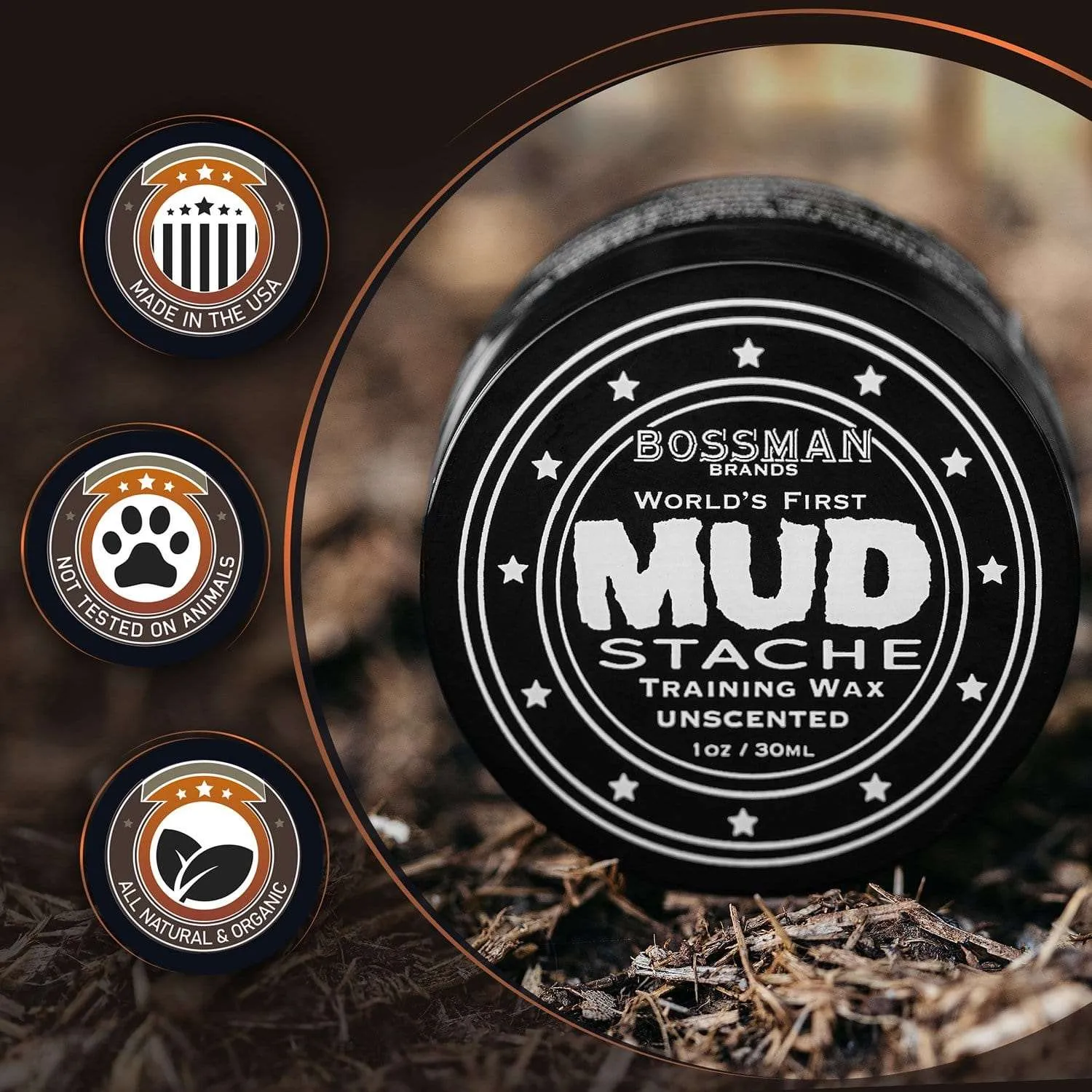 Mustache Wax | MUDstache® Mustache Training Wax