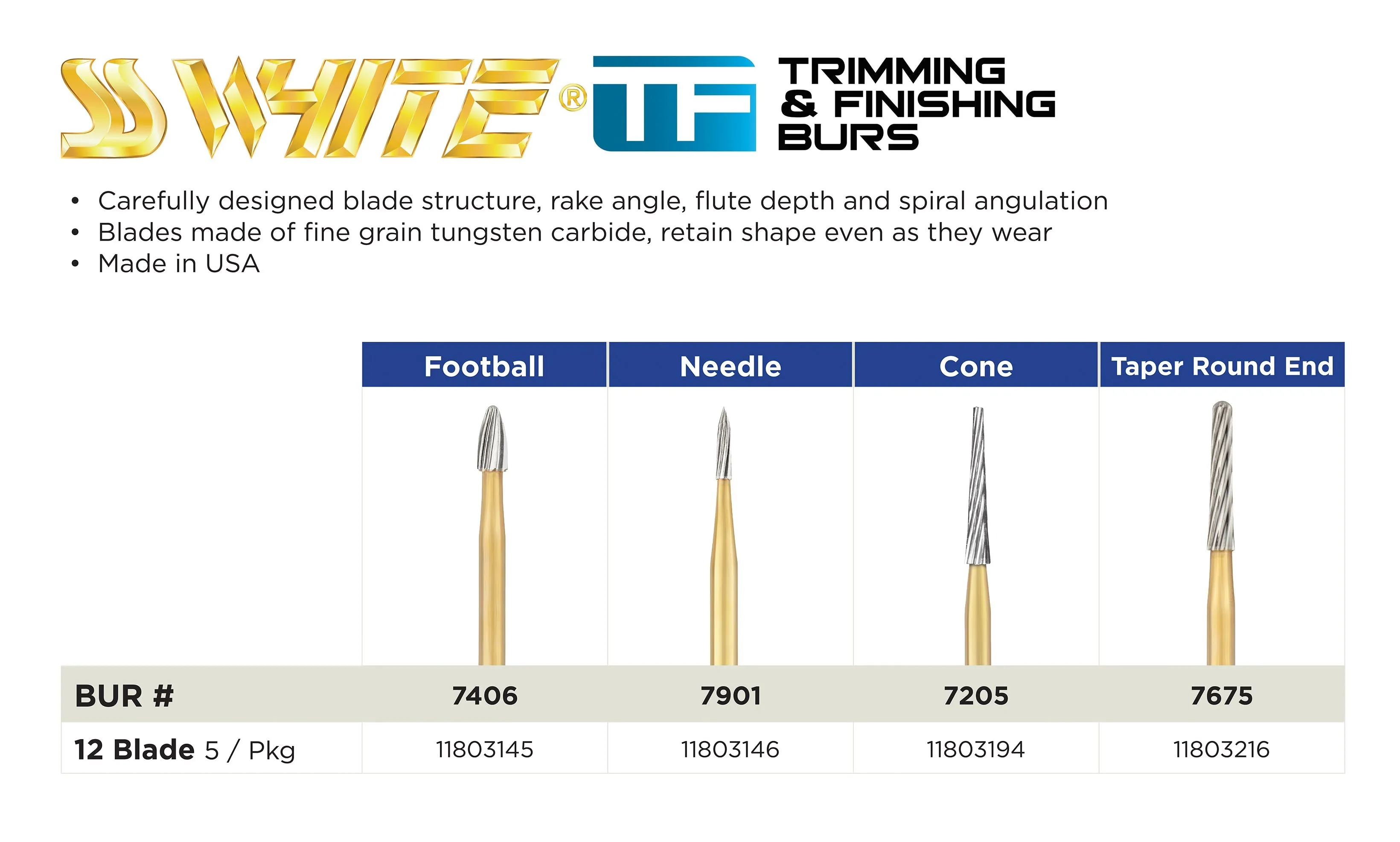 Needle Burs - SS White