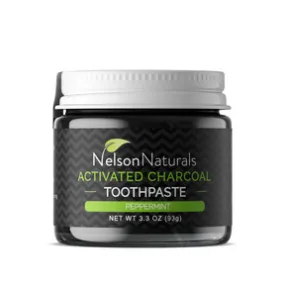 Nelson Naturals Activated Charcoal Toothpaste - Peppermint (60ml)