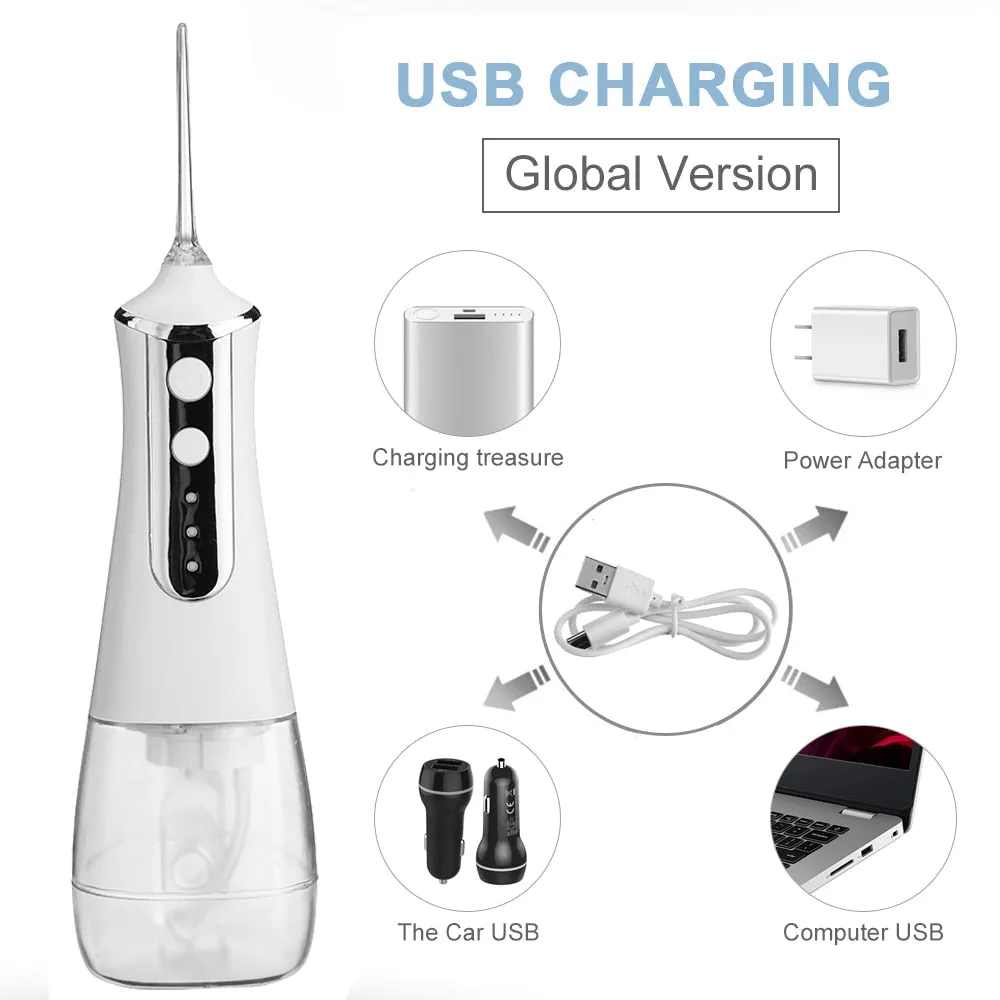 Powerful Oral Irrigator for Teeth Electric Portable Dental Water Flosser Jet Nozzles Whiten Teeth Floss Cleaning Dropshipping 0ral irrigator