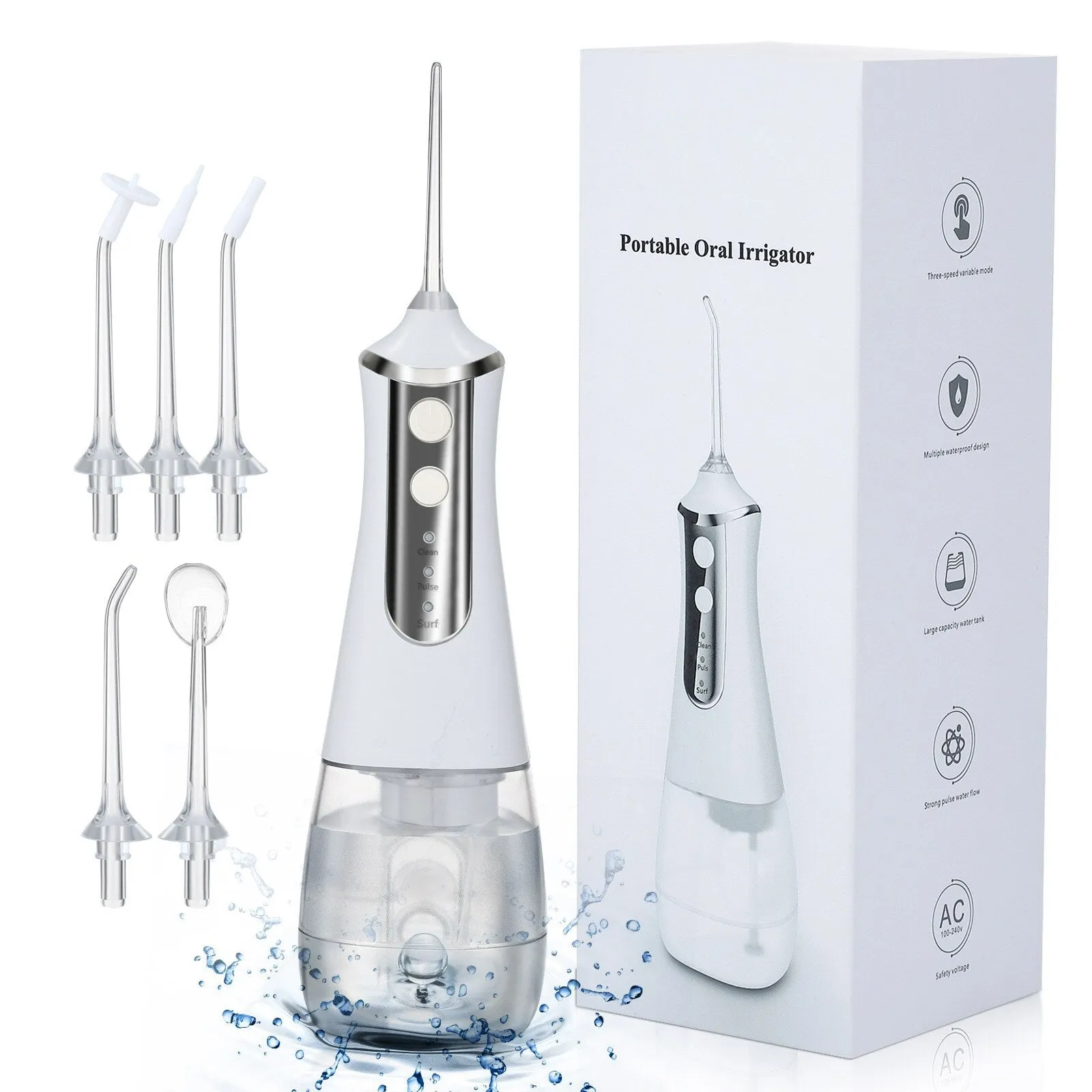 Powerful Oral Irrigator for Teeth Electric Portable Dental Water Flosser Jet Nozzles Whiten Teeth Floss Cleaning Dropshipping 0ral irrigator