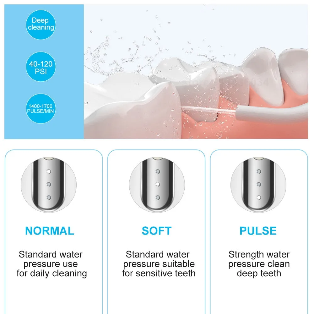 Powerful Oral Irrigator for Teeth Electric Portable Dental Water Flosser Jet Nozzles Whiten Teeth Floss Cleaning Dropshipping 0ral irrigator